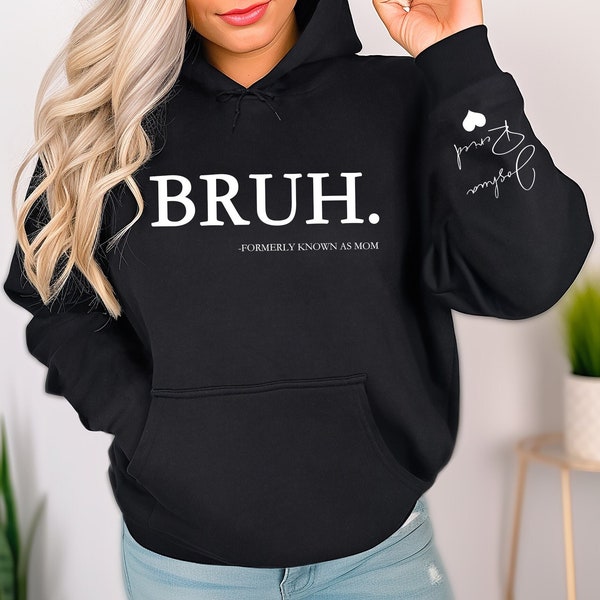 Personalized Bruh Shirt With Kids Name, Bruh Formerly Known As Mom Shirt, Bruh Gift For Mom, Cool Meme Trendy Shirt, Gift For Mom