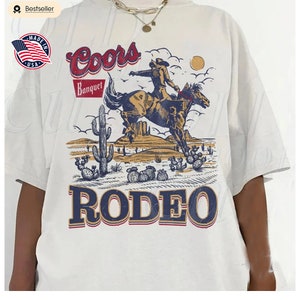 Coors Western Cowboy T-Shirt, Vintage 90s Graphic Western Shirt, Retro Coors Tee, Rodeo Oversize Cowboy Shirt, Wild West Gift, Cool Gift