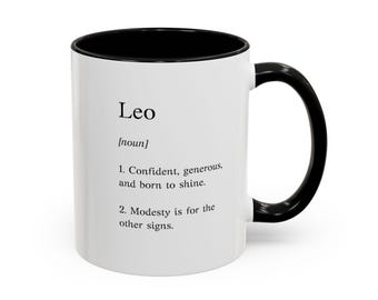 Leo, Leo mug, Leo gift, Leo coffee mug, Zodiac mug (11, 15oz)