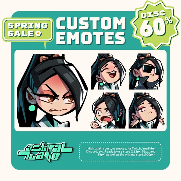 High Quality Custom Premium Twitch Emotes | Twitch Emoji for streamer | youtube, Twitch, Discord | Cute Chibi style