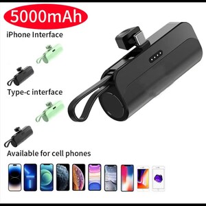 Portable Charger UltraCompact Power Bank Battery Pack For iPhone & Android  5000mA