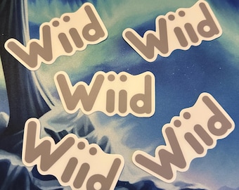 Nintendo "Wiid" Sticker for bottle, phone, tablet, notebook