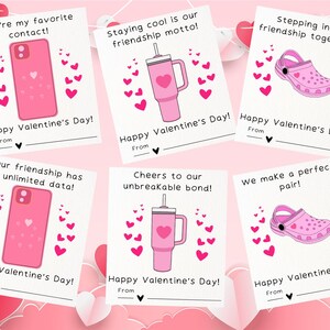 Printable Valentine&#39;s Day Classroom Cards | Valentine&#39;s Day Gift Tags | Kids Valentine&#39;s Day Cards | Trendy Valentine&#39;s Day Cards |Cute Card