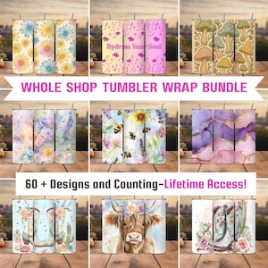 Whole Shop Tumbler Wrap Bundle (60 +), Variety Pack Tumbler Wraps, Bundle PNG, 20 OZ Sublimation Tumbler Wrap Designs, 20 OZ Skinny Tumbler