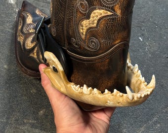 coyote jaw spurs straps set | western / cowboy / alternative / oddities