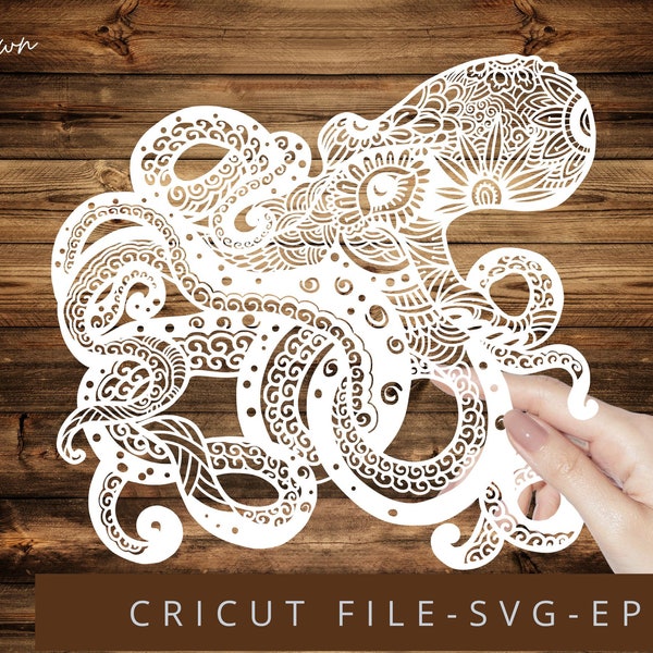 Kraken Svg, Octopus SVG, Squid Svg, Octopus Clipart, Octopus Files for Cricut, Octopus Cut Files For Silhouette, Dxf, Png, Eps, Vector