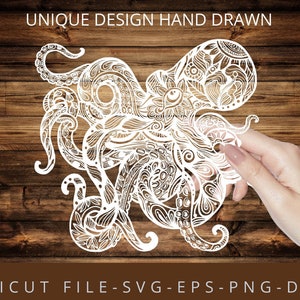 Kraken Svg, Octopus SVG, Squid Svg, Octopus Clipart, Octopus Files for Cricut, Octopus Cut Files For Silhouette, Dxf, Png, Eps, Vector