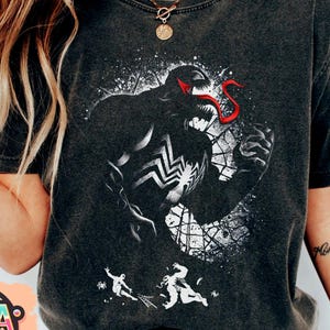 Retro Marvel Venom Silhouette Portrait Shirt, Avengers Campus T-shirt, Marvel Comics, Marvel Family Matching Shirt, Infinity War Shirt
