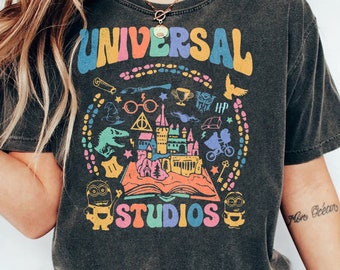 Retro Disneyland Universal Studios Shirt, Disney Minions T-shirt, Disney Theme Parks, Disney Hollywood, Disneyland Vacation Tee