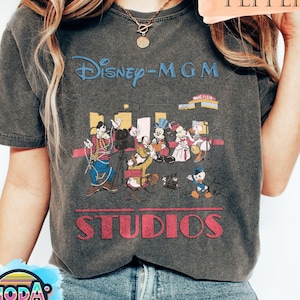 Vintage Disney MGM Studios Comfort Colors® Shirt, Disneyland Shirt, Disneyworld Shirt,Disney Trip Family Shirt, 2025 Hollywood Studios Shirt