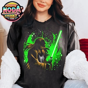 Camiseta con silueta de Qui-Gon Jinn: camiseta retro de Star Wars Galaxy's Edge