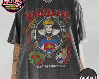 Vintage Disney Villains Evil Queen Snow White Shirt, Don'T Be Frigtened Tshirt, Disney Halloween, Mickey'S Not So Scary Halloween Party tee