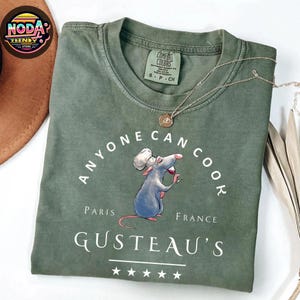 Remy Ratatouille Anyone Can Cook Comfort Colors Shirt, Ratatouille Movie Shirt, Disneyworld Shirt, Mouse Chef Shirt, Disney Remy Sweatshirt