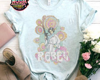 Vintage Princess Leia Shirt: Star Wars Rebel Logo Tee