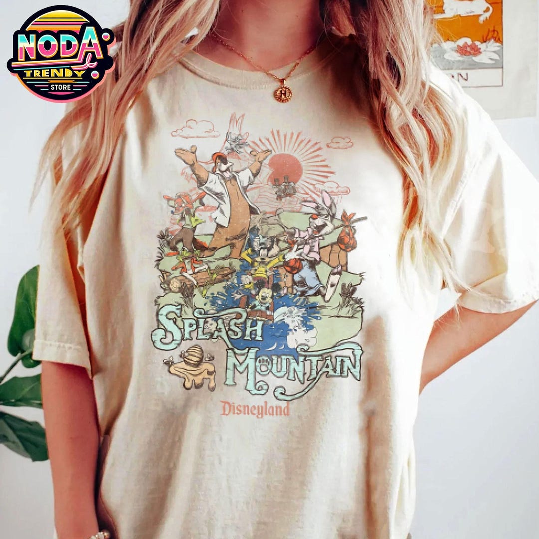 トップス Disneyland splash mountain tops Retro Splash Mountain Disneyland T-shirt: Vacation Tee - Etsy