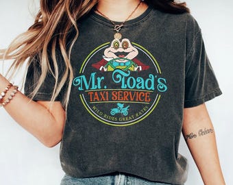 Retro Mr. Toad's Taxi Service Shirt - Disneyland Tee