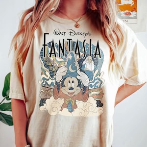 Retro Disney Mickey Stay Magical Shirt, Walt Disney&#39;S Fantasia T-shirt, Disney Hollywood Studios, Disneyland Trip Tee Birthday Gift