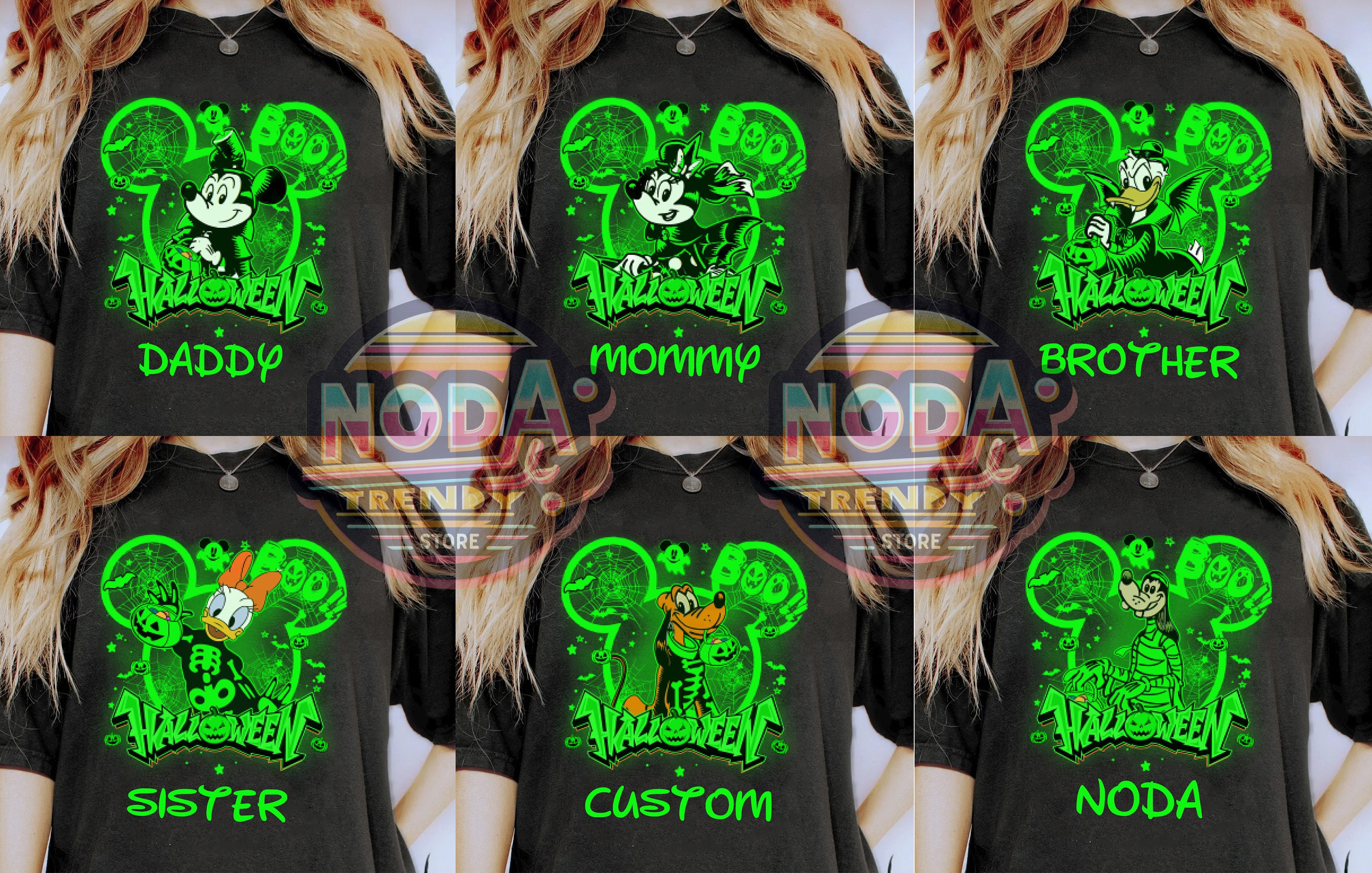 Mickey Glow in the Dark Shirt Etsy UK