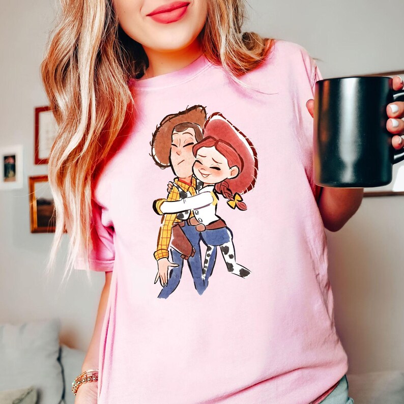 Retro Toy Story-sweater: Woody en Jessie, Disneyland-T-shirt afbeelding 2