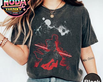 Darth Maul Silhouette Shirt: Retro Star Wars Tee, Galaxy's Edge Inspired
