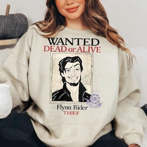 Camiseta retro de Disney Enredados, divertida, "Se busca vivo o muerto", Flynn Rider, ladrón, WDW Magic Kingdom, Walt Disney World, viaje a Disneyland