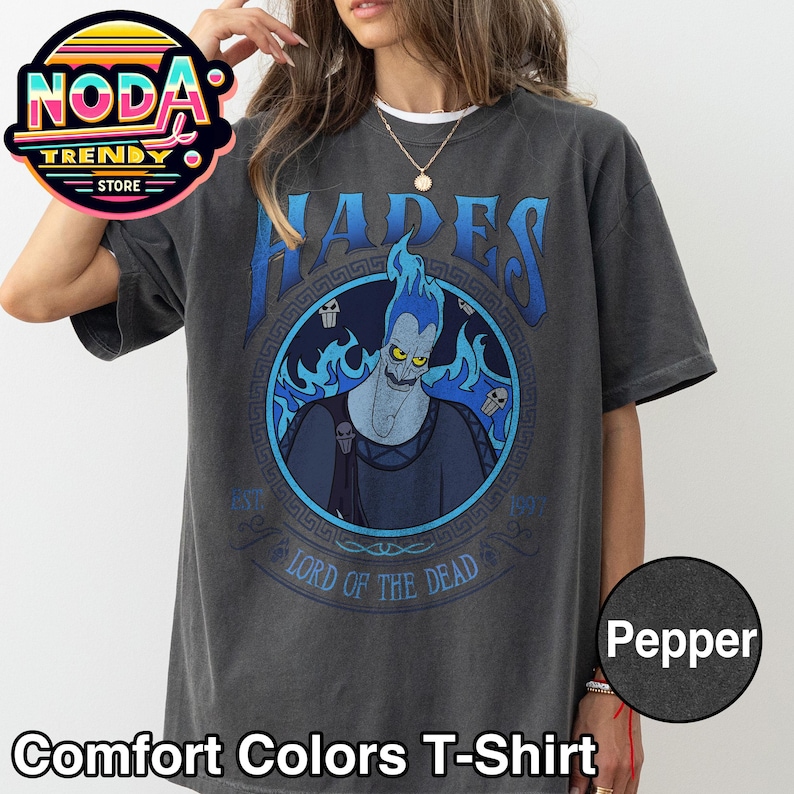 Vintage Disney Villains Hades Hercules-tröja, Disney Villains Unfair Ever After-tröja, Underjordens gud, Hollywood Studios-tröja bild 4