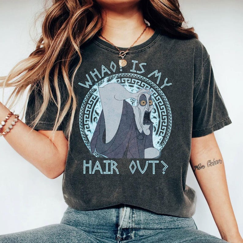 Retro Disney Hercules Hades Villains Shirt, Whao! Is My Hair Out T-shirt, Disney Villains, Walt Disney World, Disneyland Vacation Tee image 1