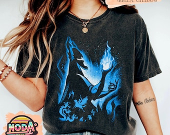 Retro Disney Hades schurk comfort kleur shirt, Disneyland familie-uitstapje, Disney Villains Group shirt, Bad Witches Villains sweater