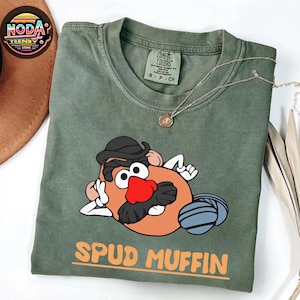 Mr. Potato Head Spud Muffin Comfort Colors Shirt, Disney Shirt für Männer, für Frauen Shirt, Toy Story Shirt, Disney Familie Passendes Sweatshirt
