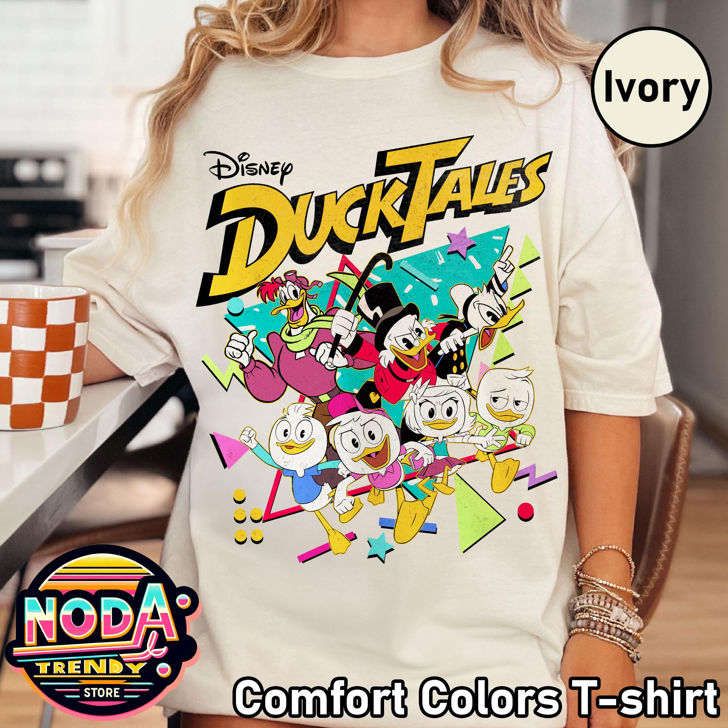 90年代風レトロディズニー・ダックテイルズTシャツ、スクルージ 