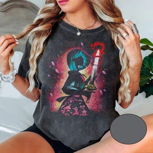 Chemise portrait rétro Disney Princesse Mulan, T-shirt Walt Disney World, Le royaume magique, groupe de princesses, T-shirt anniversaire Disney pour filles image 2