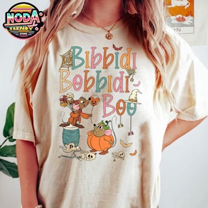 Retro Cinderella Jaq And Gus Disney Halloween Shirt, Bibbidi Bobbidi Boo Halloween Pumpkin Tshirt, Spooky Season, Mickey&#39;S Not So Scary 2024