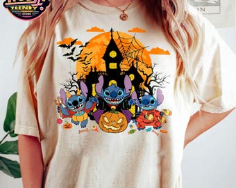 Disney Stitch Halloween Costume Shirt, Mickey'S Not So Scary Halloween Party Tshirt, , Spooky Vibes, Disneyland Trip, Disneyland Vacation