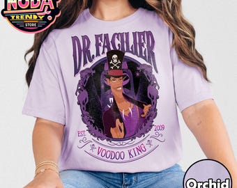 Vintage Disney Villains Dr Facilier The Princess And The Frog Shirt, Voodoo King Dr Facilier Tshirt, Disney Villains Unfairly Ever After