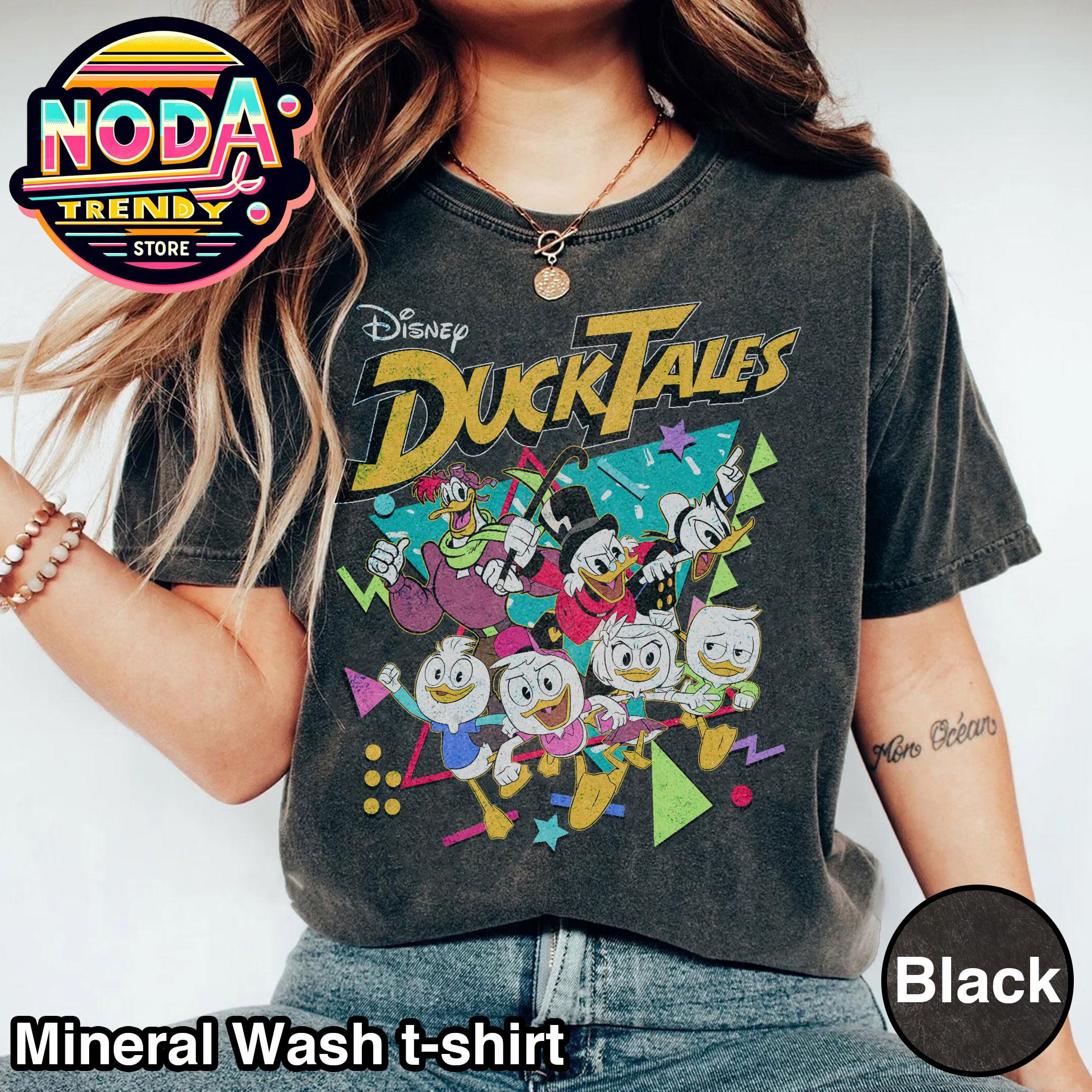 90年代風レトロディズニー・ダックテイルズTシャツ、スクルージ 
