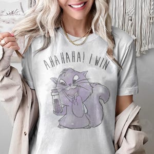 Camiseta retro de El Emperador y sus Locuras, villanos de Disney, Yzma Cat Poison, camiseta de Yzma Cat Ahaha I Win, Walt Disney World, vacaciones en Disneyland