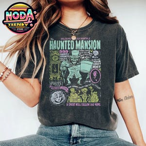 Retro The Haunted Mansion Shirt, Hitchhiking Ghosts Halloween T-shirt, Leota Disney , Mickey&#39;S Not So Scary Party, Spooky Season