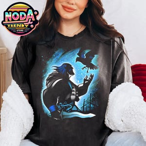 Retro Disney Shan Yu Mulan Silhouette Portrait Shirt, Disney Villains Shan Yu T-shirt, Villains Group, Magic Kingdom, Disney Halloween Tee