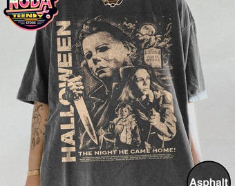 Retro Michael Myers Halloween T-Shirt: Spooky Horror Movie Series