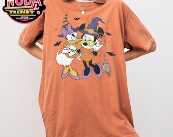 Retro Bestie Friends Minnie Daisy Disney Halloween Shirt, Mickey's Not So Scary Party 2024 Tshirt, Spooky Season, Disneyland Vacation