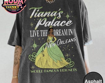 Disney Tiana'S Palace Shirt, The Princess And The Frog Tshirt, Princess Tiana Flower Tea Cake Honey Shirt, Disneyland Family Matching Shirt