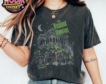 Vintage Disney The Haunted Mansion Shirt, Mickey And Friends T-shirt, Disneyland Halloween, Trick or Treat Spooky Season, Disneyland Trip