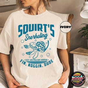 Cute Squirts Snorkeling Sea Turtle Comfort Colors Shirt, Disney Finding Dory Sweatshirt, Disneyworld Family, Disney Pixar Finding Nemo Shirt