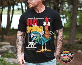 Camiseta de Snack Hei Hei en barco, camiseta de pollo de Moana, sudadera Hei Hei, camisetas de Snacks de Disney, camiseta I'm Here For The Snacks, camiseta de Moana de Disney
