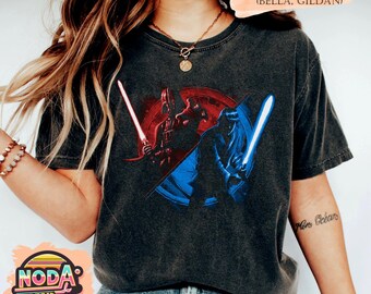 Camiseta de Star Wars de Darth Vader y Luke Skywalker