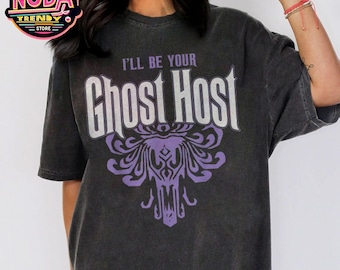 Retro Disney Halloween Haunted Mansion Shirt, I'Ll Be Your Ghost Host T-shirt, Hitchhiking Ghosts, Spooky Season, Disneyland Vacation