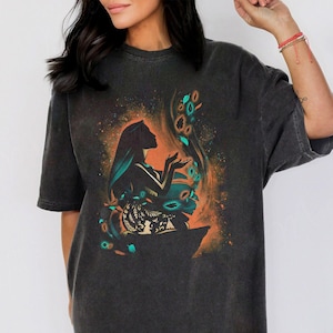 Camiseta retro con retrato de princesa Pocahontas de Disney, camiseta de Magic Kingdom, grupo de princesas de Disney, Walt Disney World, vacaciones en Disneyland imagen 1