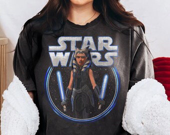 Retro Star Wars Ahsoka T-Shirt: Magic Kingdom Tee