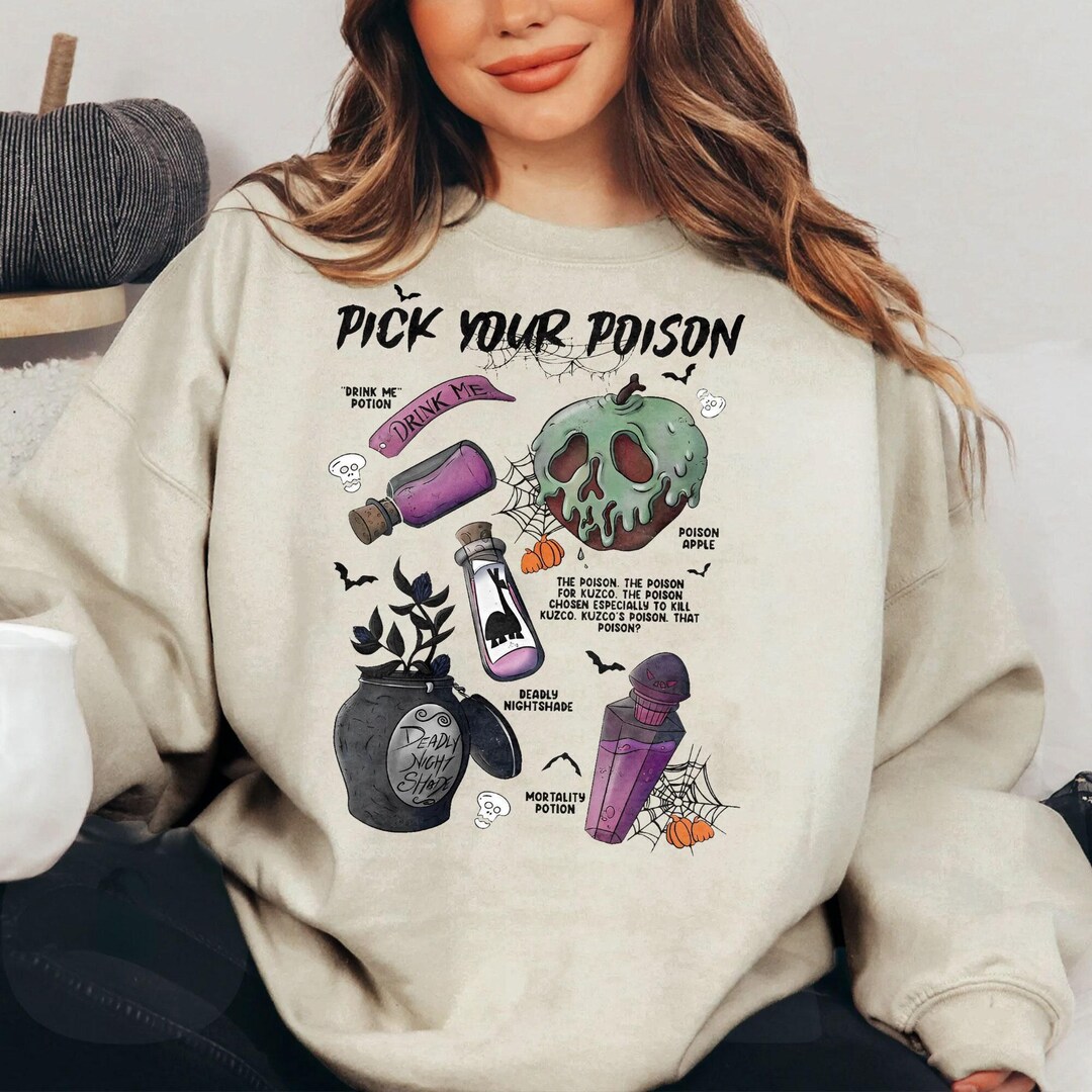 Retro Disney Pick Your Poison Disney Shirt, Disney Villains T-shirt, Poison  Apple, the Magic Kingdom, Walt Disney World, Disneyland Trip Tee