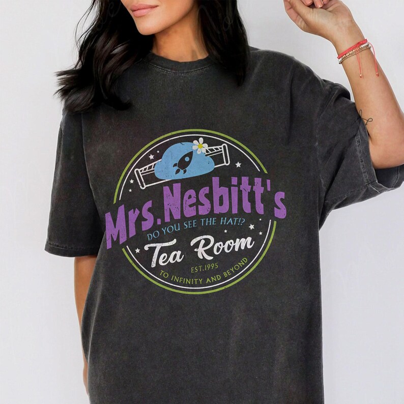Retro Disney Toy Story Mrs. Nesbitt’S Tea House Shirt, Buzz Lightyear Bo Peep T-shirt, Walt Disney World, Disneyland Vacation Tee image 2